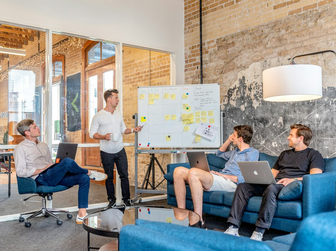 team collaboration in office